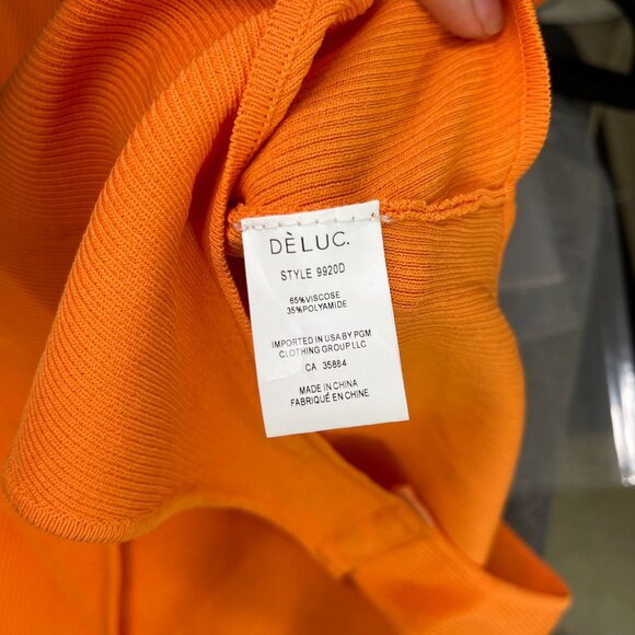 NWT Deluxe Taurus Women's Orange Scoop Neck Bodysuit 3 Size XS/XS/L - Picture 6 of 7